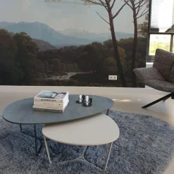 Design Salontafels|Ovale Salontafels-Metaform Nobby Salontafel Wit
