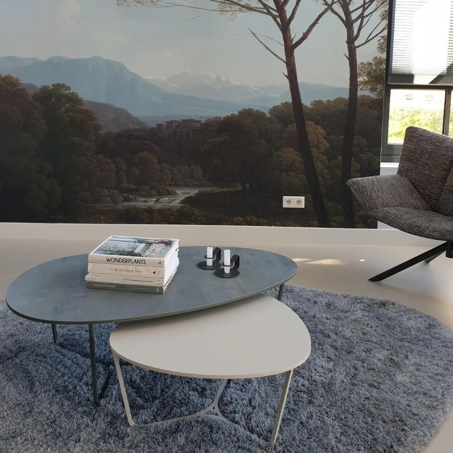 Design Salontafels|Ovale Salontafels-Metaform Nobby Salontafel Wit