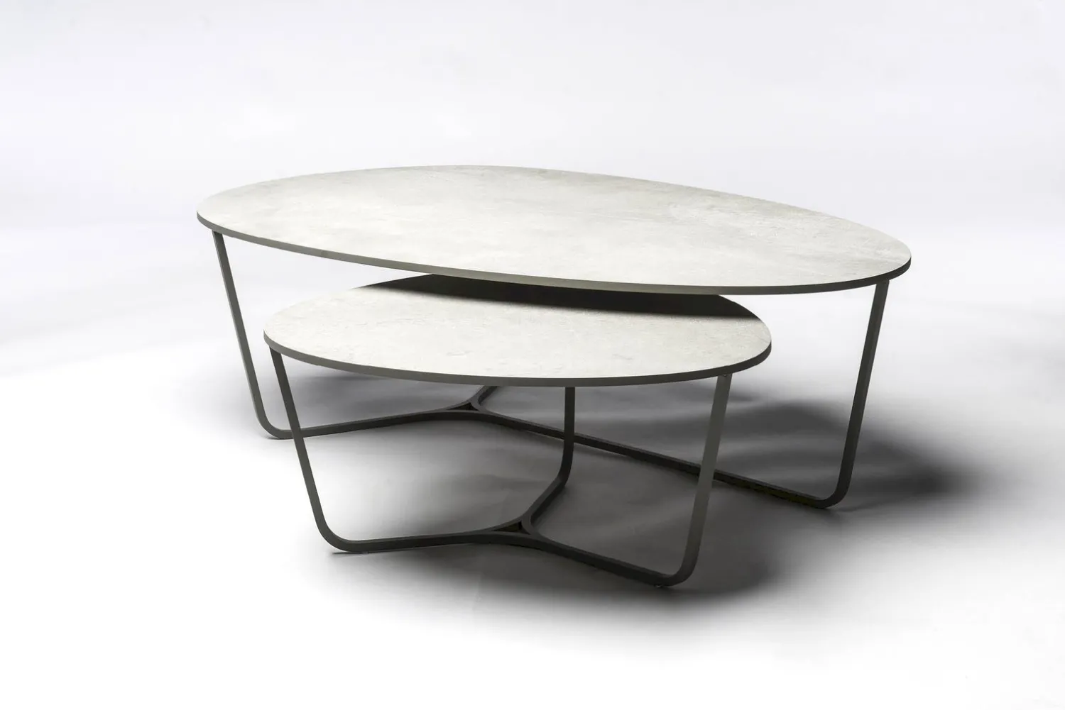 Design Salontafels|Ovale Salontafels-Metaform Nobby Salontafel Wit