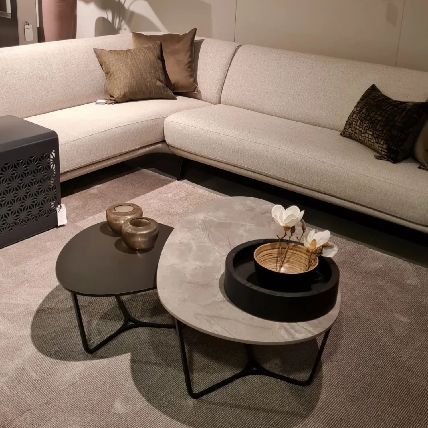 Organische Salontafels-Metaform Nobby Salontafel Noir