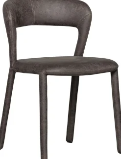 Eetkamerstoelen Zonder Armleuning-WOOOD Noble Eetkamerstoel Black, Grey
