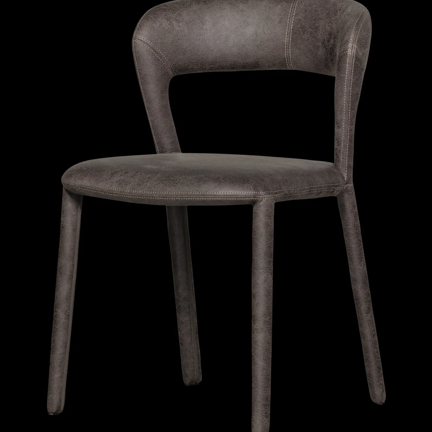 Eetkamerstoelen Zonder Armleuning-WOOOD Noble Eetkamerstoel Black, Grey