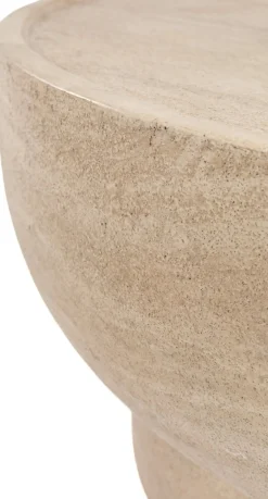Tuintafels|Ronde Salontafels-Zuiver Noble Salontafel Beige