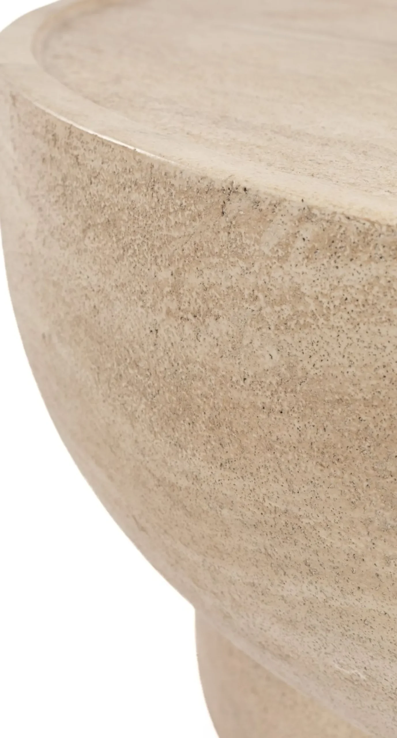 Tuintafels|Ronde Salontafels-Zuiver Noble Salontafel Beige