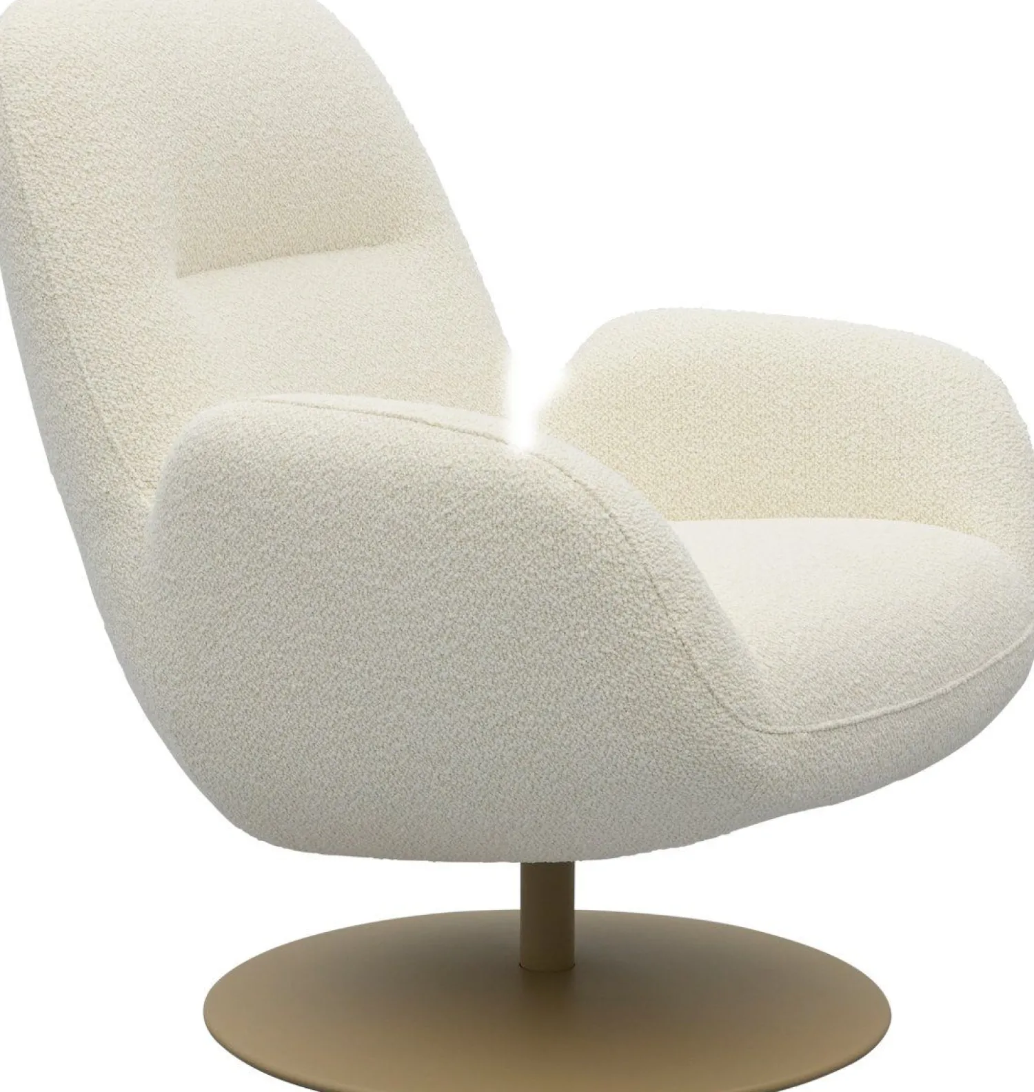 Draaifauteuils-Trendhopper Nola Fauteuil Ecru
