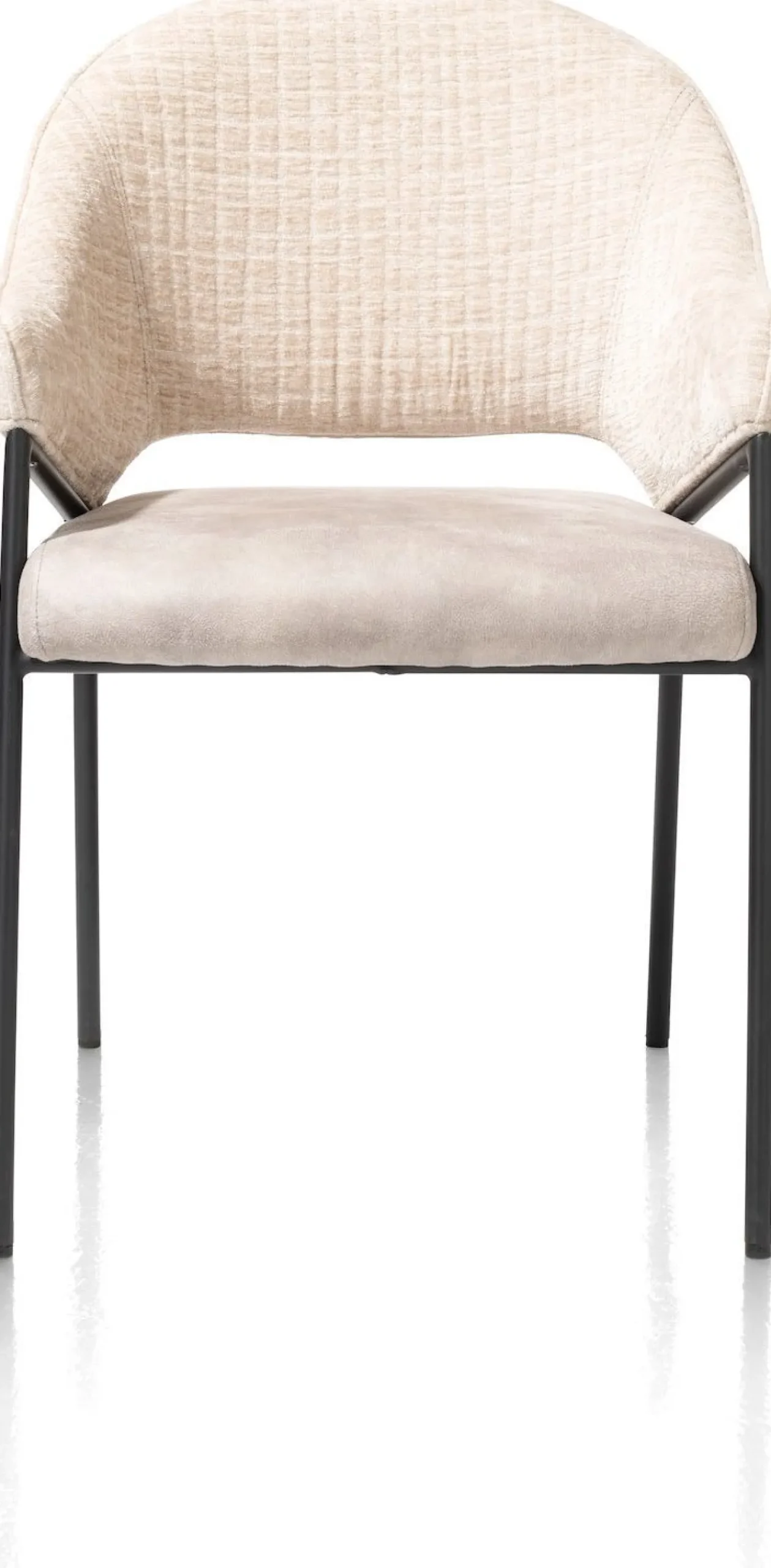 Eetkamerstoelen Met Armleuning-XOOON Nolan Eetkamerstoel Creme