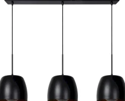 Hanglampen|Hanglampen-Lucide Nolan Zwart Hanglamp Zwart, Goud