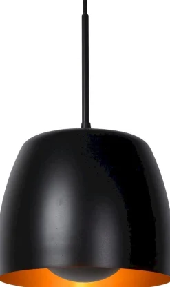 Hanglampen|Hanglampen-Lucide Nolan Zwart Hanglamp Zwart, Goud