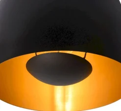 Hanglampen|Hanglampen-Lucide Nolan Zwart Hanglamp Zwart, Goud