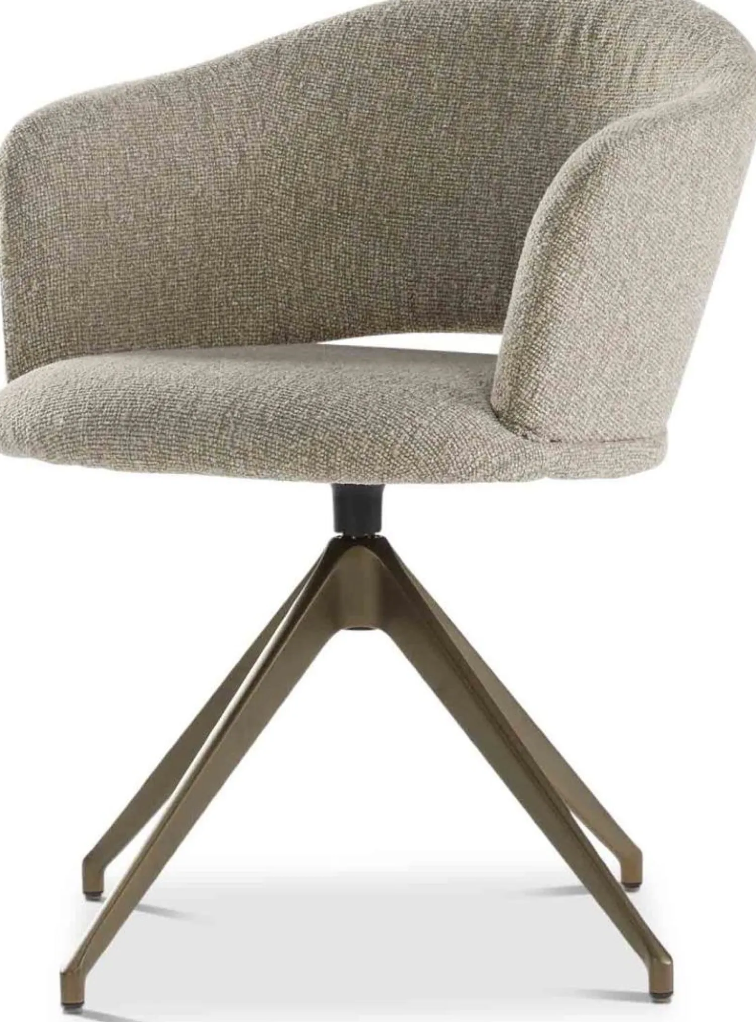 Eetkamerstoelen Met Armleuning-Eijerkamp Collectie Nonna 4-poot Eetkamerstoel Beige