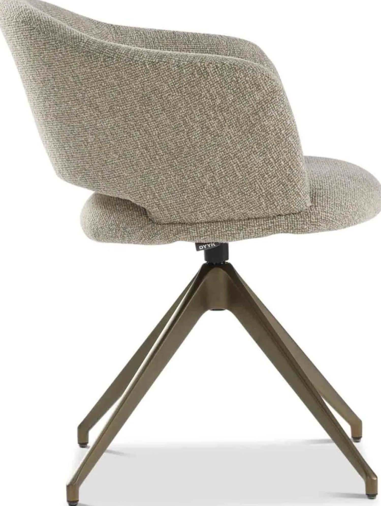 Eetkamerstoelen Met Armleuning-Eijerkamp Collectie Nonna 4-poot Eetkamerstoel Beige