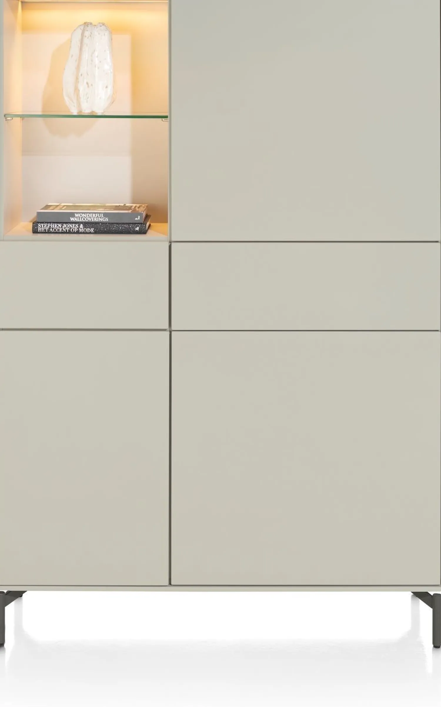 Opbergkasten|Opbergkasten-XOOON Noon Bergkast Silk Grey, Grafiet