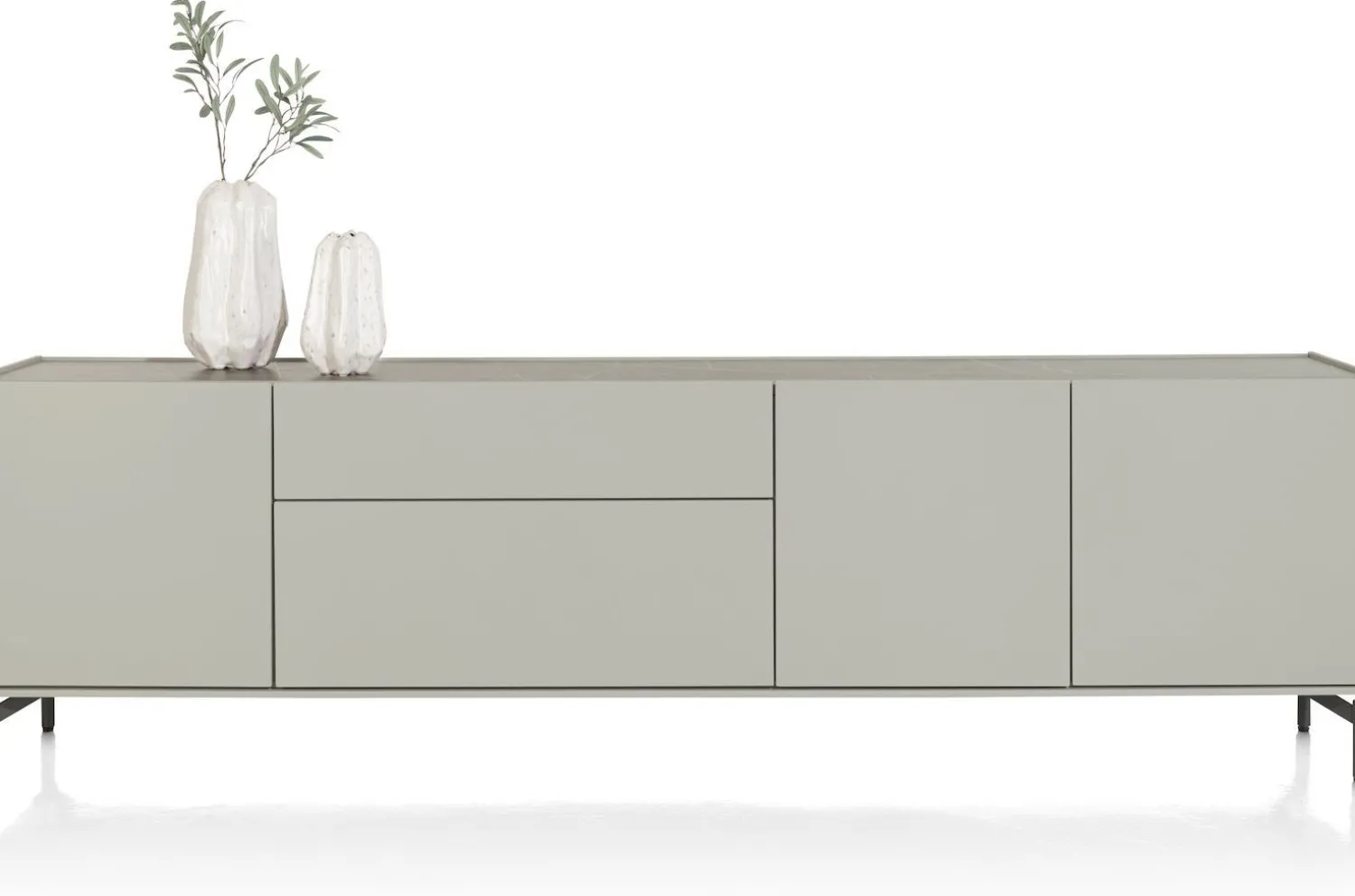 Dressoirs-XOOON Noon Dressoir Light Grey, Grafiet
