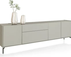 Dressoirs-XOOON Noon Dressoir Light Grey, Grafiet