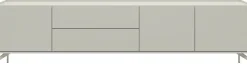 Tv-Meubels-XOOON Noon Lowboard Silk Grey, Grafiet
