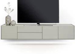 Tv-Meubels-XOOON Noon Lowboard Silk Grey, Grafiet