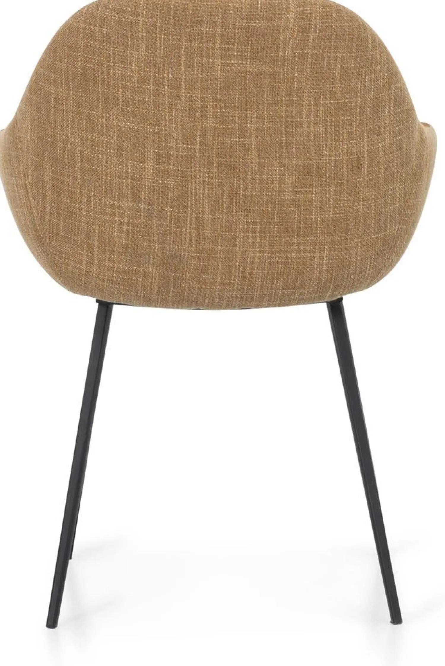 Kuipstoelen|Eetkamerstoelen Met Armleuning-Montèl Nora Eetkamerstoel Cognac, Ocre