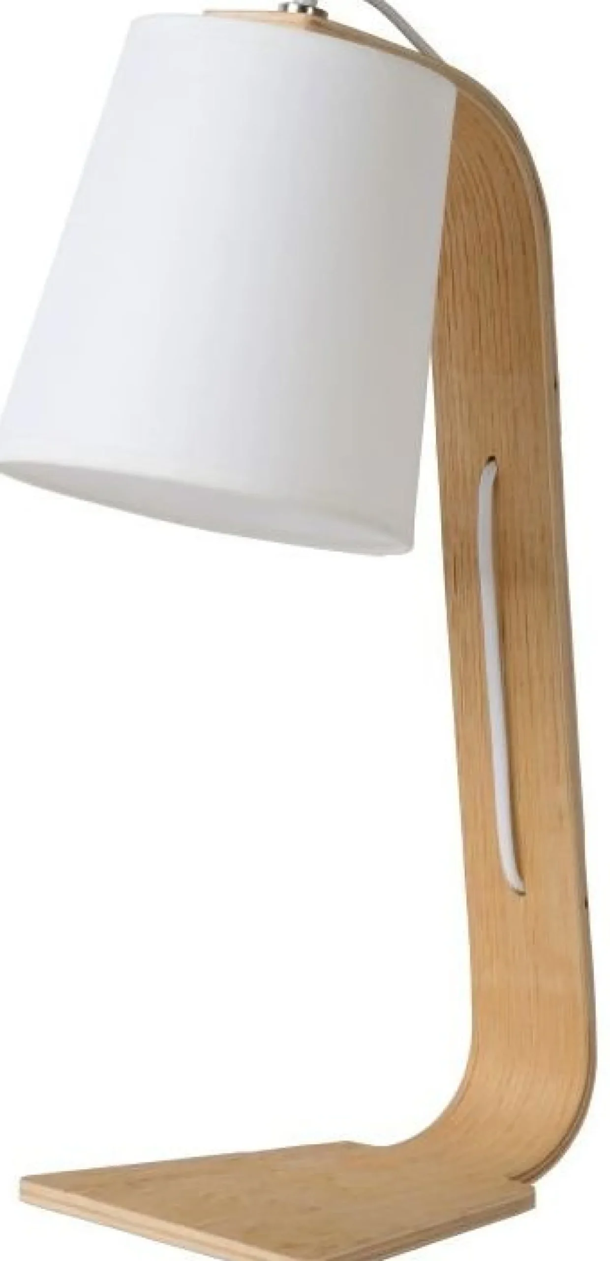 Tafellampen|Tafellampen-Lucide Nordic Tafellamp Wit, Naturel