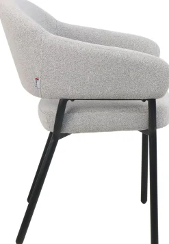 Eetkamerstoelen Met Armleuning-Movani Nour Armstoel Grijs