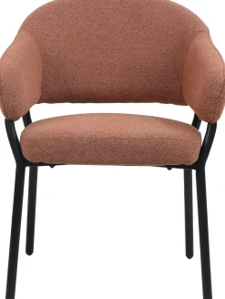Eetkamerstoelen Met Armleuning-Movani Nour Armstoel Terracotta