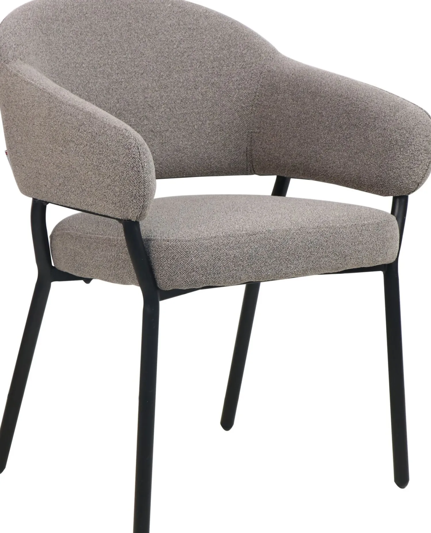 Eetkamerstoelen Met Armleuning-Movani Nour Armstoel Leem Bruin