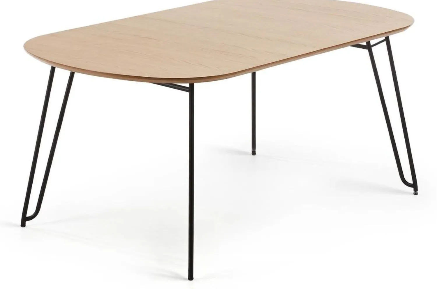 Houten Eettafels-Kave Home Novaks Uitschuifbare Eettafel Bruin