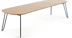 Houten Eettafels-Kave Home Novaks Uitschuifbare Eettafel Bruin