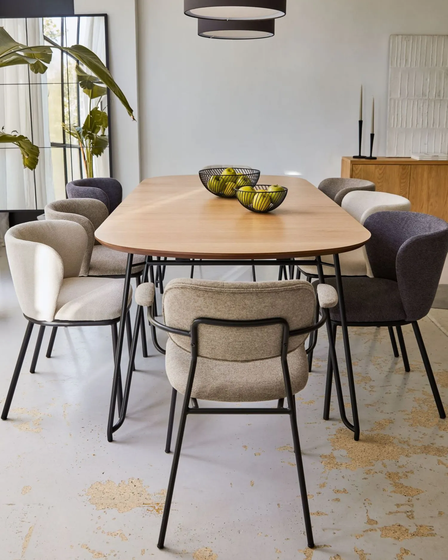 Houten Eettafels-Kave Home Novaks Uitschuifbare Eettafel Bruin