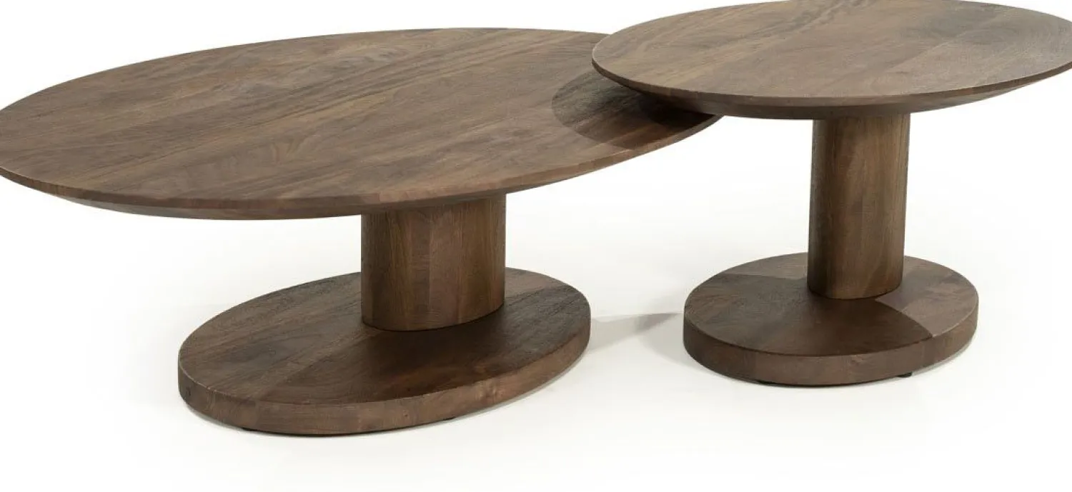 Houten Salontafels-Eleonora Novia Salontafel Lichtbruin
