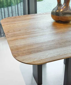 Houten Eettafels-Metaform Nubo Eettafel Naturel