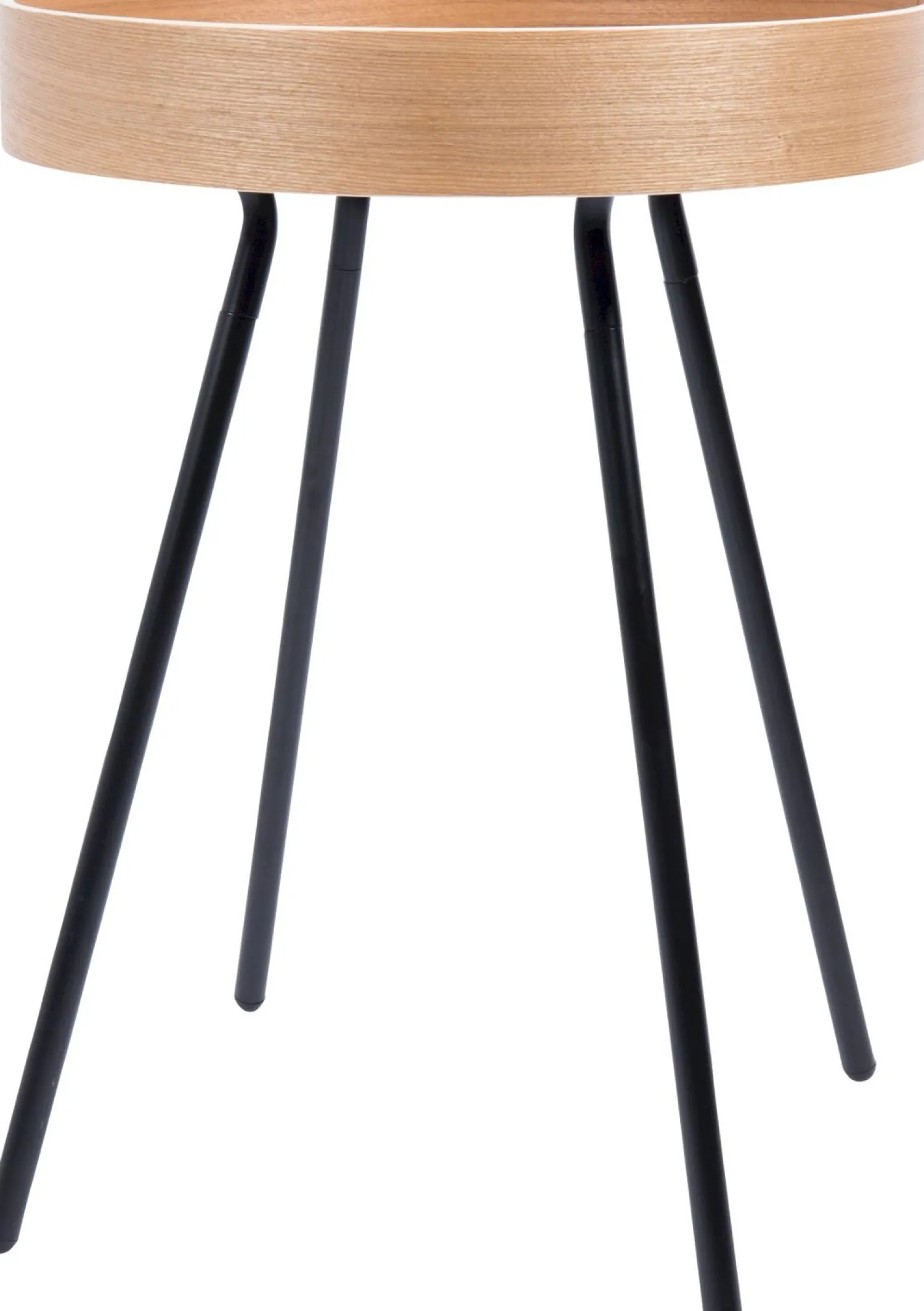 Ronde Bijzettafels-Zuiver Oak Tray Bijzettafel
