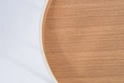 Ronde Bijzettafels-Zuiver Oak Tray Bijzettafel
