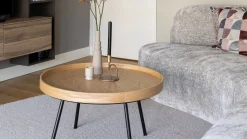 Ronde Bijzettafels-Zuiver Oak Tray Salontafel