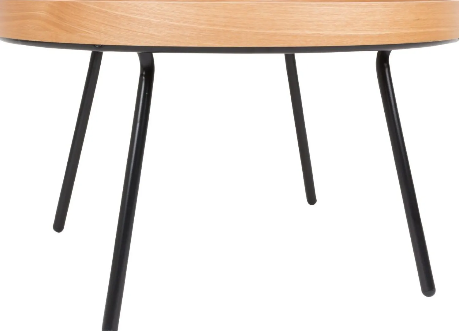 Ronde Bijzettafels-Zuiver Oak Tray Salontafel