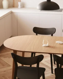 Ronde Eettafels|Ovale Eettafels-Kave Home Oakland Uitschuifbare Eettafel Naturel
