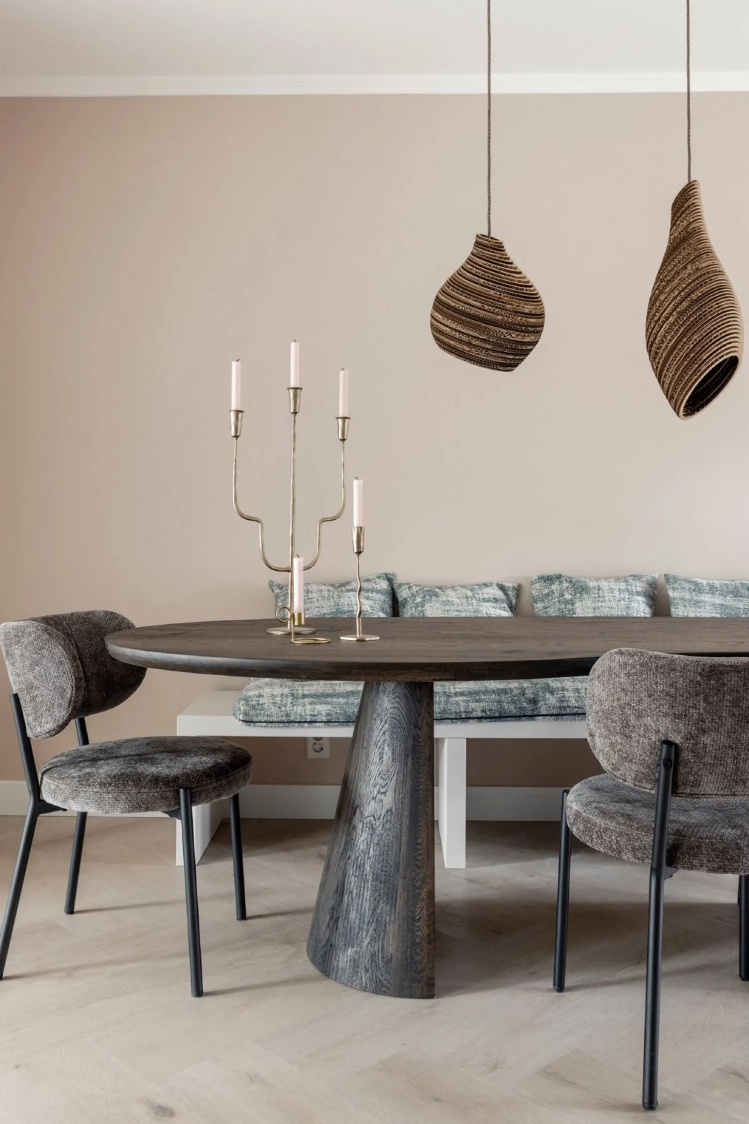 Eetkamerstoelen Zonder Armleuning-By Boo Oasis Eetkamerstoel Brown