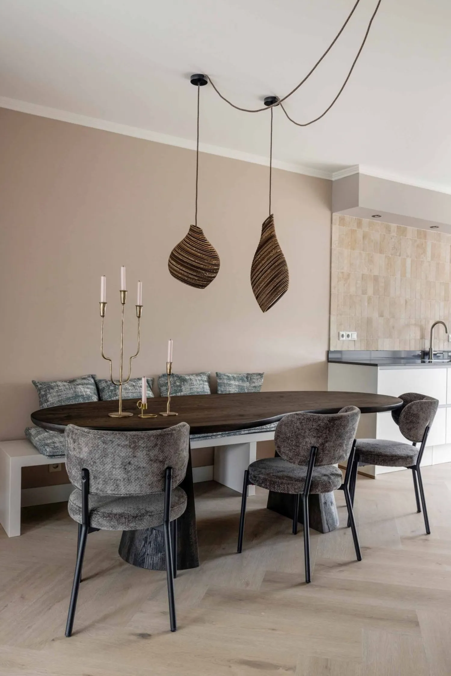 Eetkamerstoelen Zonder Armleuning-By Boo Oasis Eetkamerstoel Brown