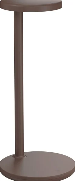 Snoerloze Tafellampen|Tafellampen-Flos Oblique Qi Tafellamp Brown