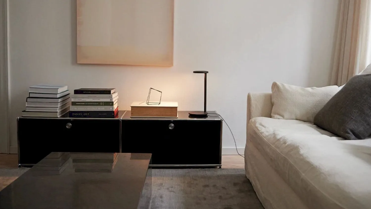 Snoerloze Tafellampen|Tafellampen-Flos Oblique Qi Tafellamp Brown
