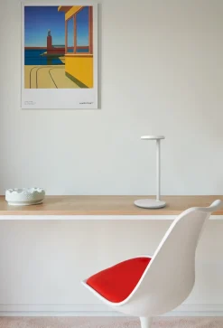 Snoerloze Tafellampen|Tafellampen-Flos Oblique Qi Tafellamp White