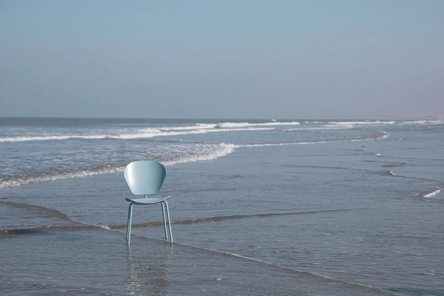 Eetkamerstoelen Zonder Armleuning-Zuiver Ocean (set van 2) Eetkamerstoel Ocean Blue