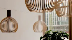 Hanglampen|Hanglampen-Secto Design Octo 4241 Hanglamp Walnoot