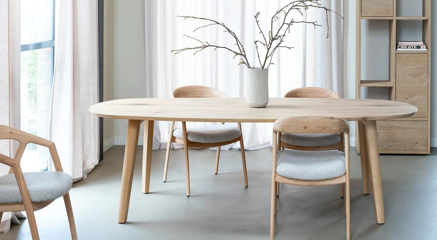 Houten Eettafels-XOOON Odda Eettafel Natural