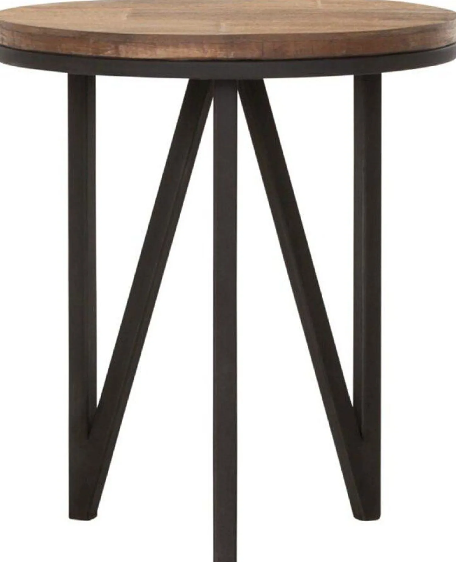 Ronde Bijzettafels|Industriële Bijzettafels-DTP Home Odeon Bijzettafel Bruin