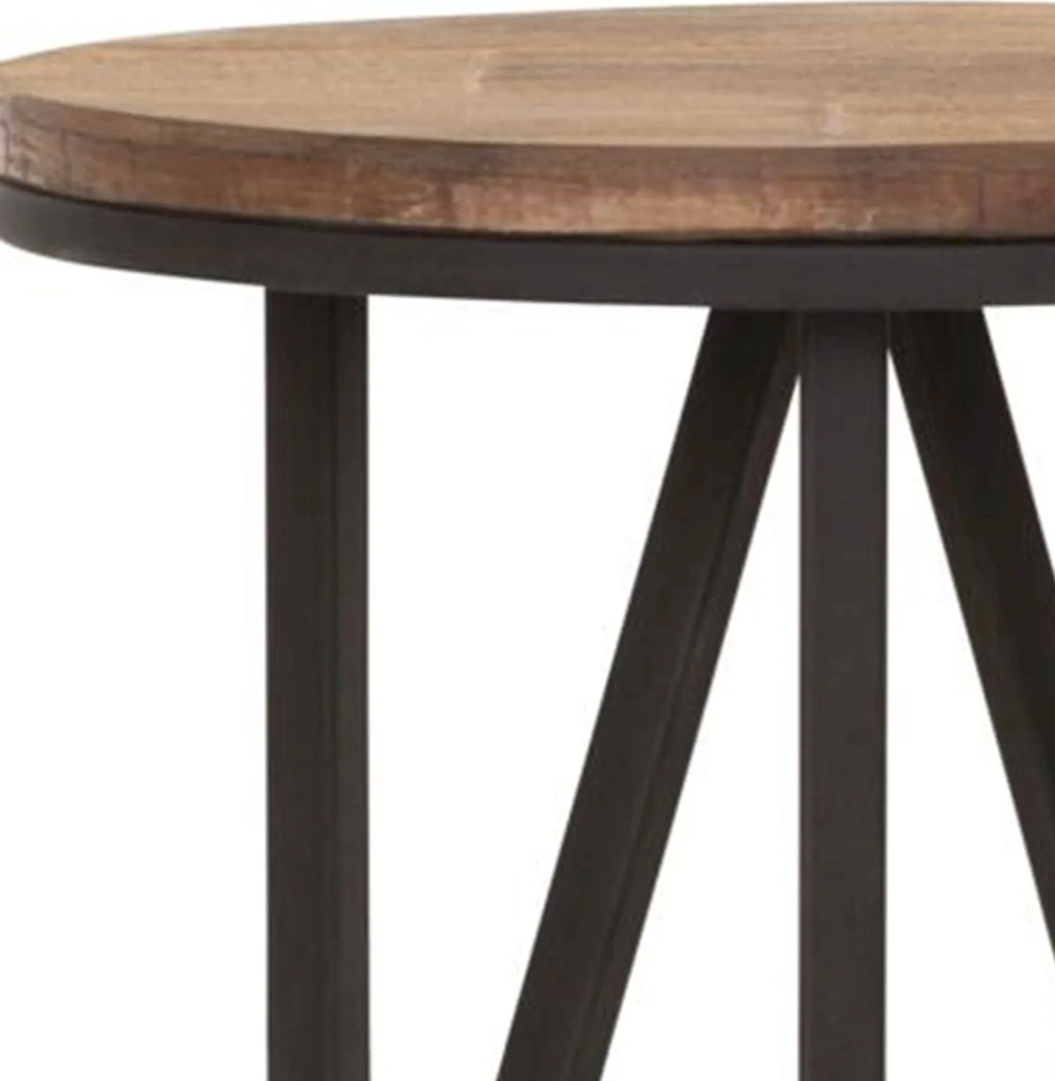 Ronde Bijzettafels|Industriële Bijzettafels-DTP Home Odeon Bijzettafel Bruin