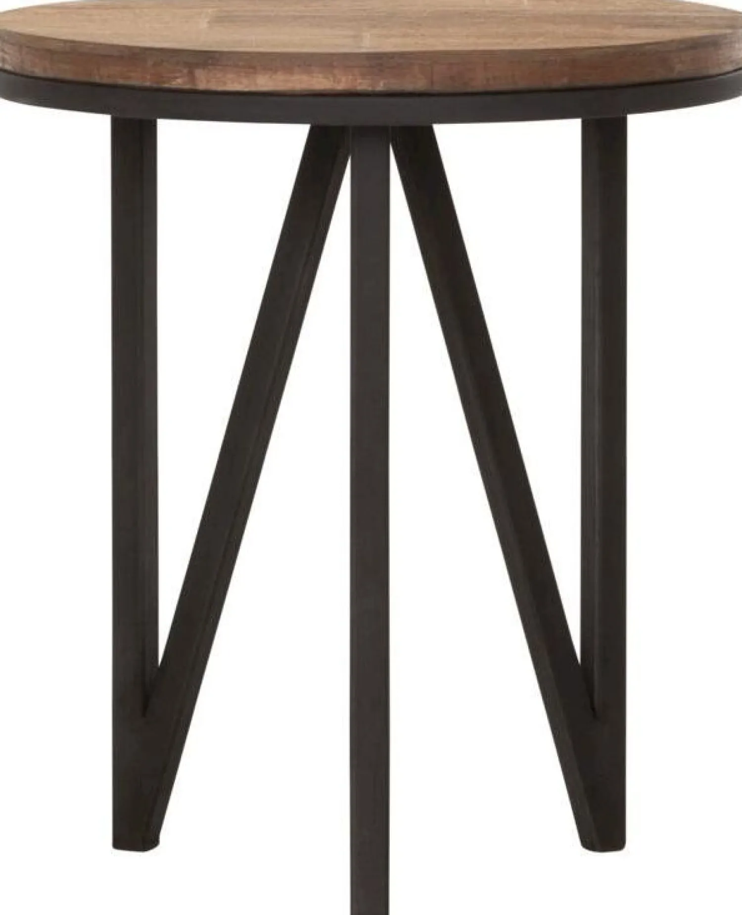 Ronde Bijzettafels|Industriële Bijzettafels-DTP Home Odeon Bijzettafel Bruin