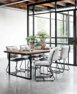 Houten Eettafels|Rechthoekige Eettafels-DTP Home Odeon Eettafel Brown