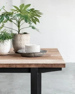 Houten Eettafels|Rechthoekige Eettafels-DTP Home Odeon Eettafel Brown