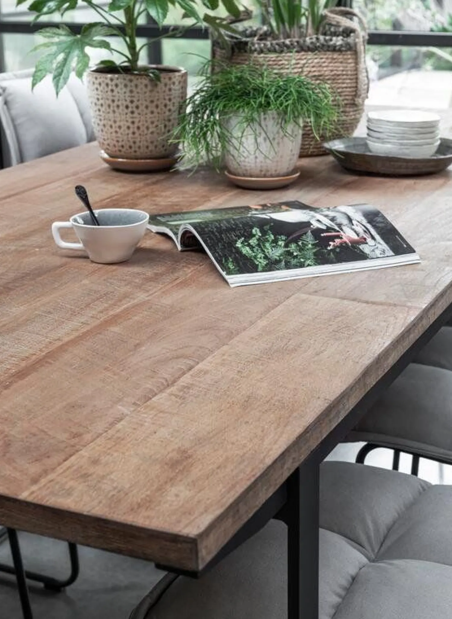 Houten Eettafels|Rechthoekige Eettafels-DTP Home Odeon Eettafel Brown