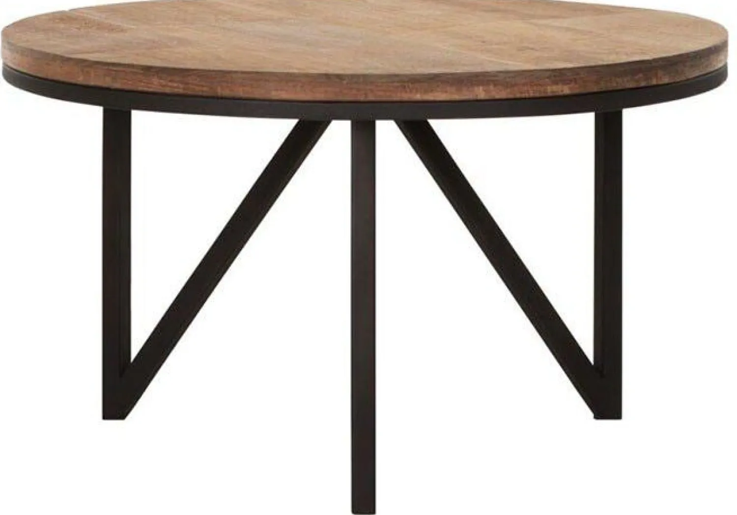 Houten Salontafels|Ronde Salontafels-DTP Home Odeon Rond Salontafel Bruin